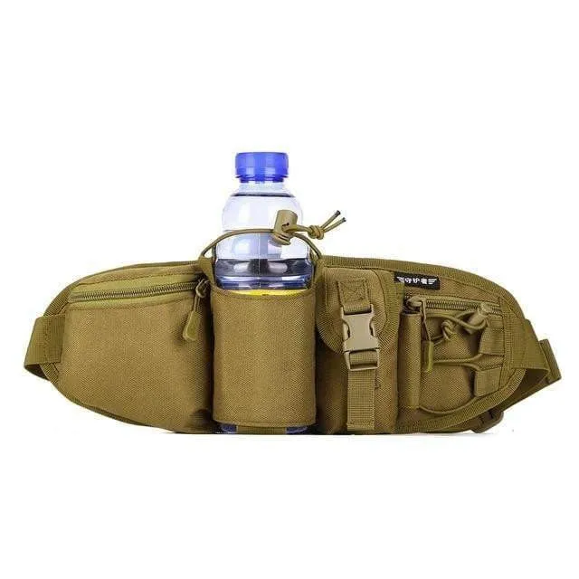 Protector Plus Tactical Waist Case Pack Bag Water Bottle Pouch Camping Hiking Hunting