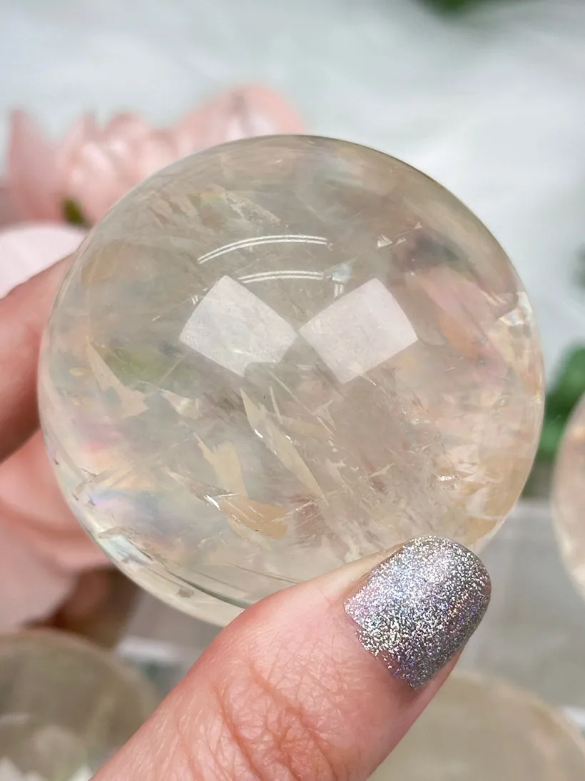 Rainbow Optical Calcite Spheres