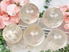 Rainbow Optical Calcite Spheres