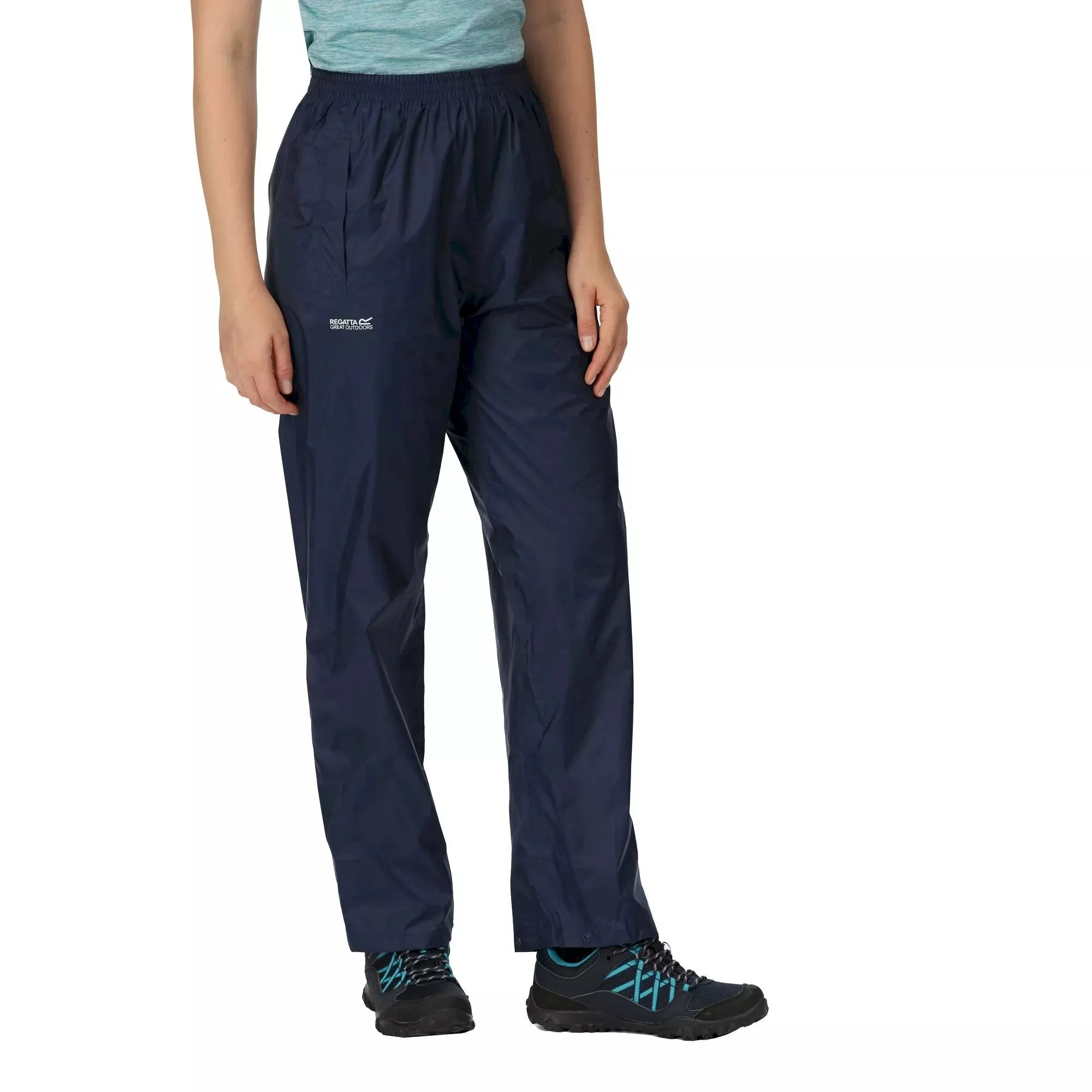 Regatta Ladies Pack it Waterproof Over Trousers Midnight