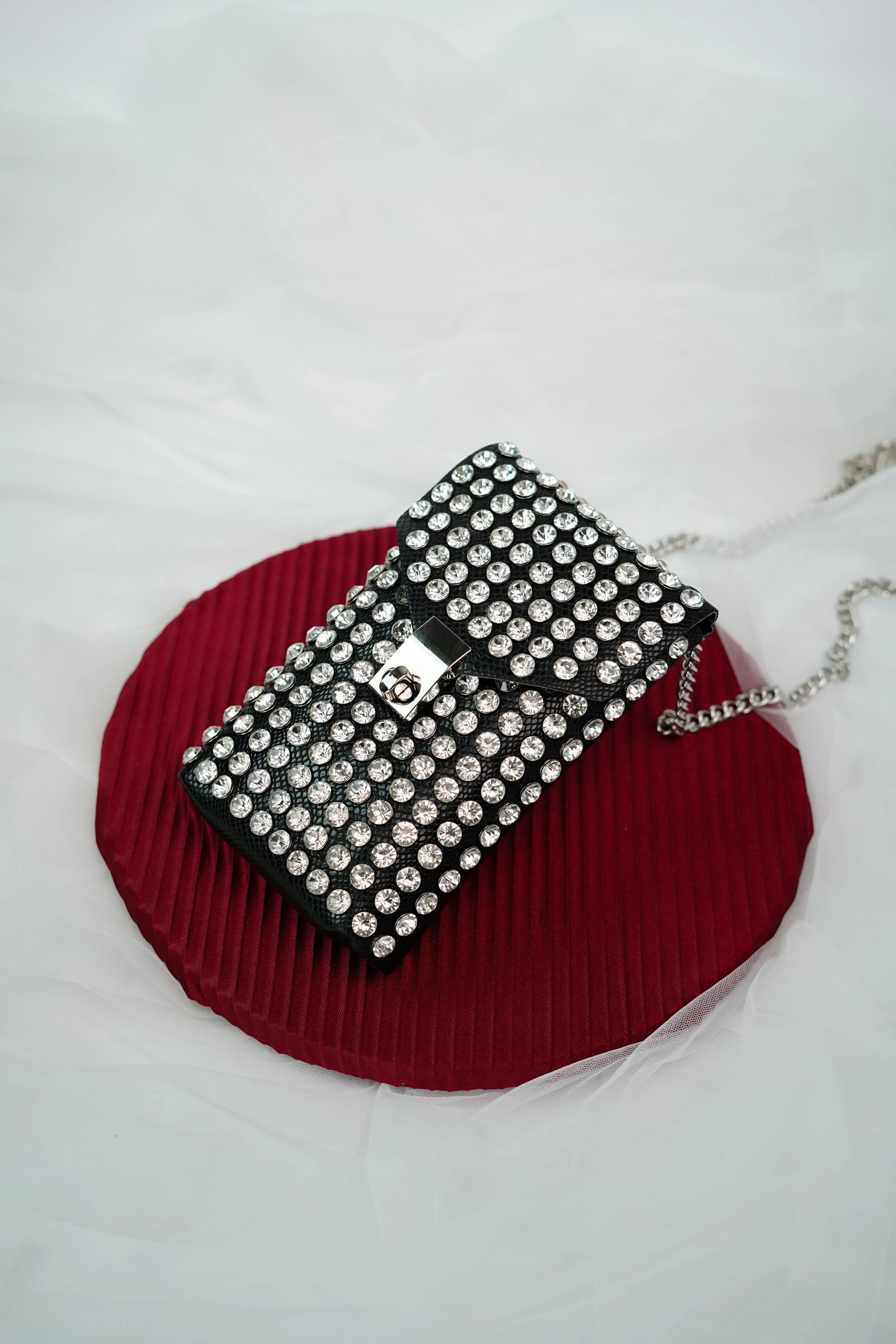 Rhinestone Waist Belt Bag