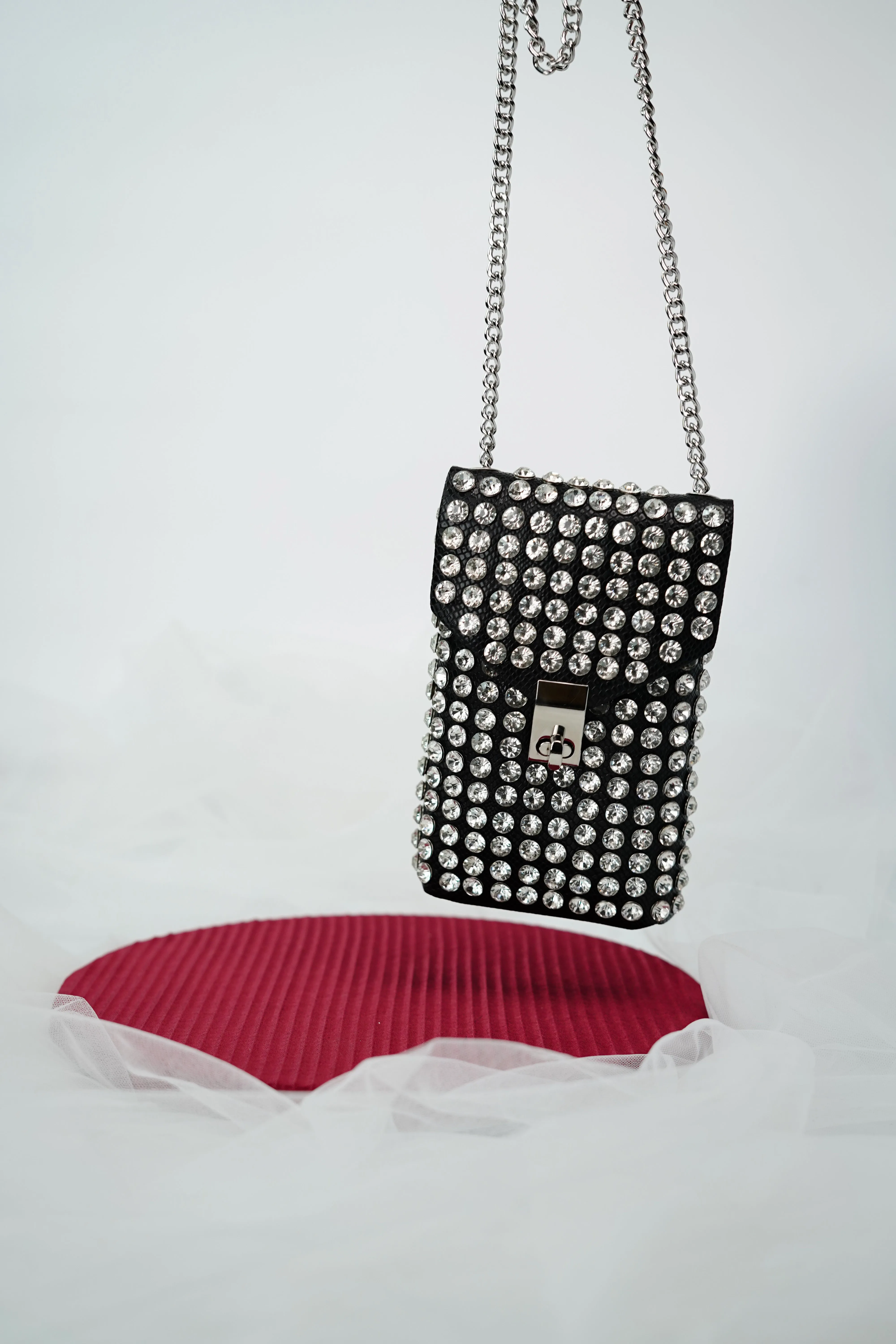 Rhinestone Waist Belt Bag