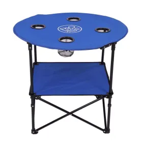 Rio Brands Plastic Blue 28 in. Round Foldable Picnic Table