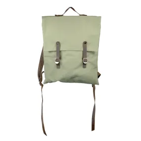 SALE! Canvas Hobo Backpack with Leather Straps in Sage by Kisim