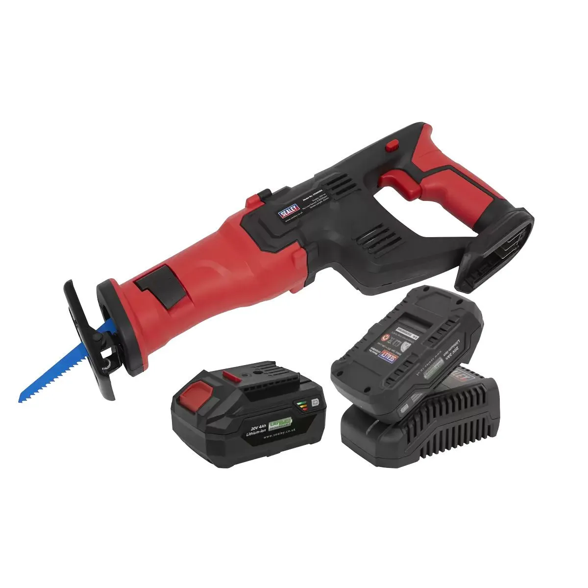 Sealey CP20VRSKIT 20V Reciprocating Saw Kit with 2 Batteries & Charger