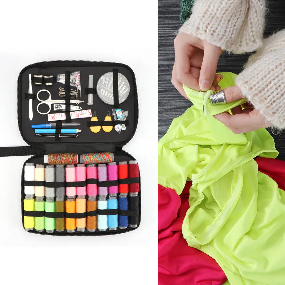 Sewing Kit with 96 Sewing Accessories, 24 Spools of Thread -24 Color