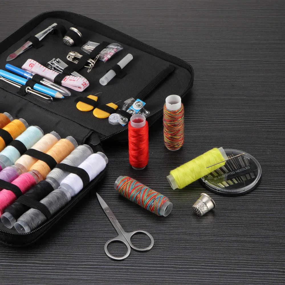 Sewing Kit with 96 Sewing Accessories, 24 Spools of Thread -24 Color