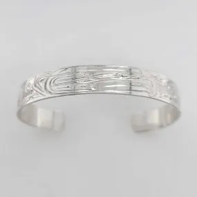 Silver 3/8 inch Thunderbird Bracelet