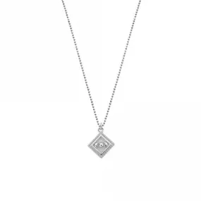 Silver Diamond Cut Chain With Moon Magic Pendant SCDC23350