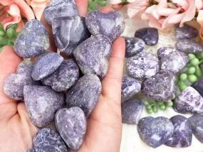 Small Lepidolite Hearts