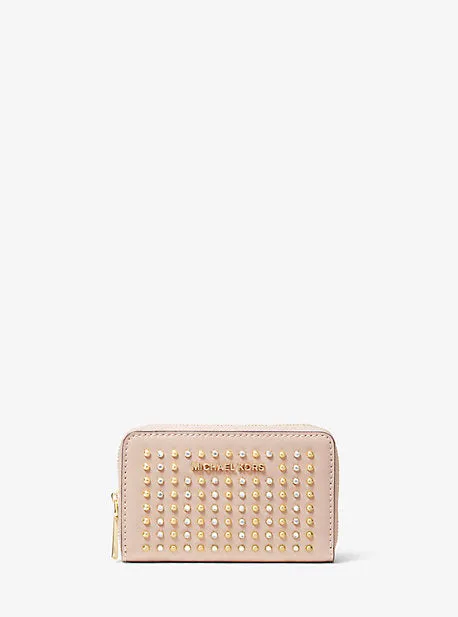 Small Studded Leather Wallet