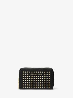 Small Studded Leather Wallet