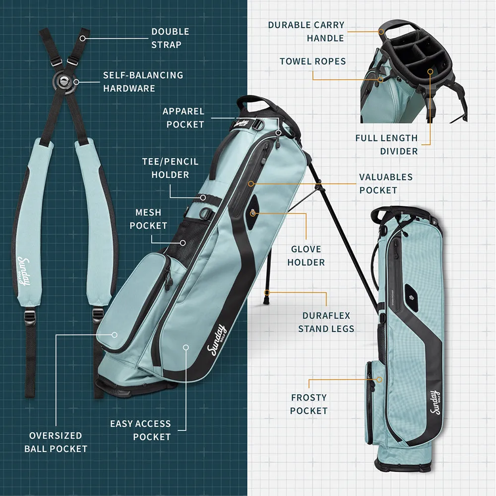 Sunday Golf El Camino Stand Bag - Seafoam