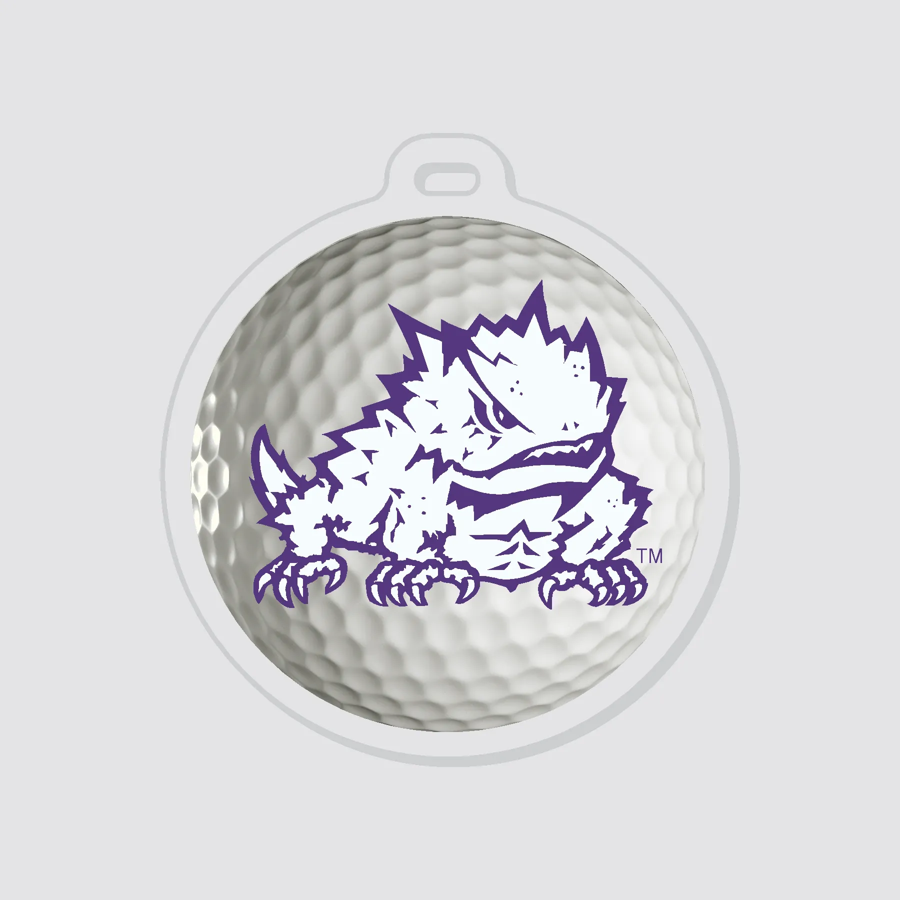 TCU Golf Ball Luggage Tag