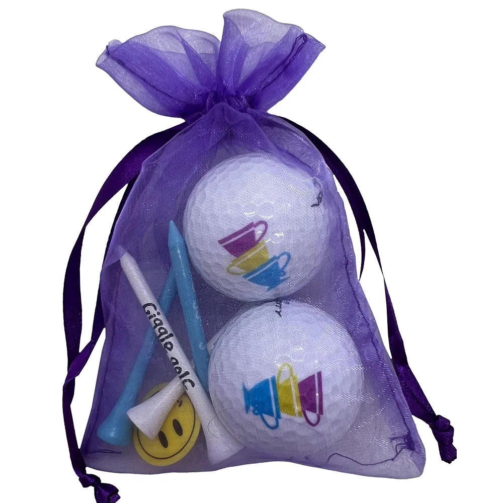 Teacups 2 Golf Balls & 4 Tees Pack