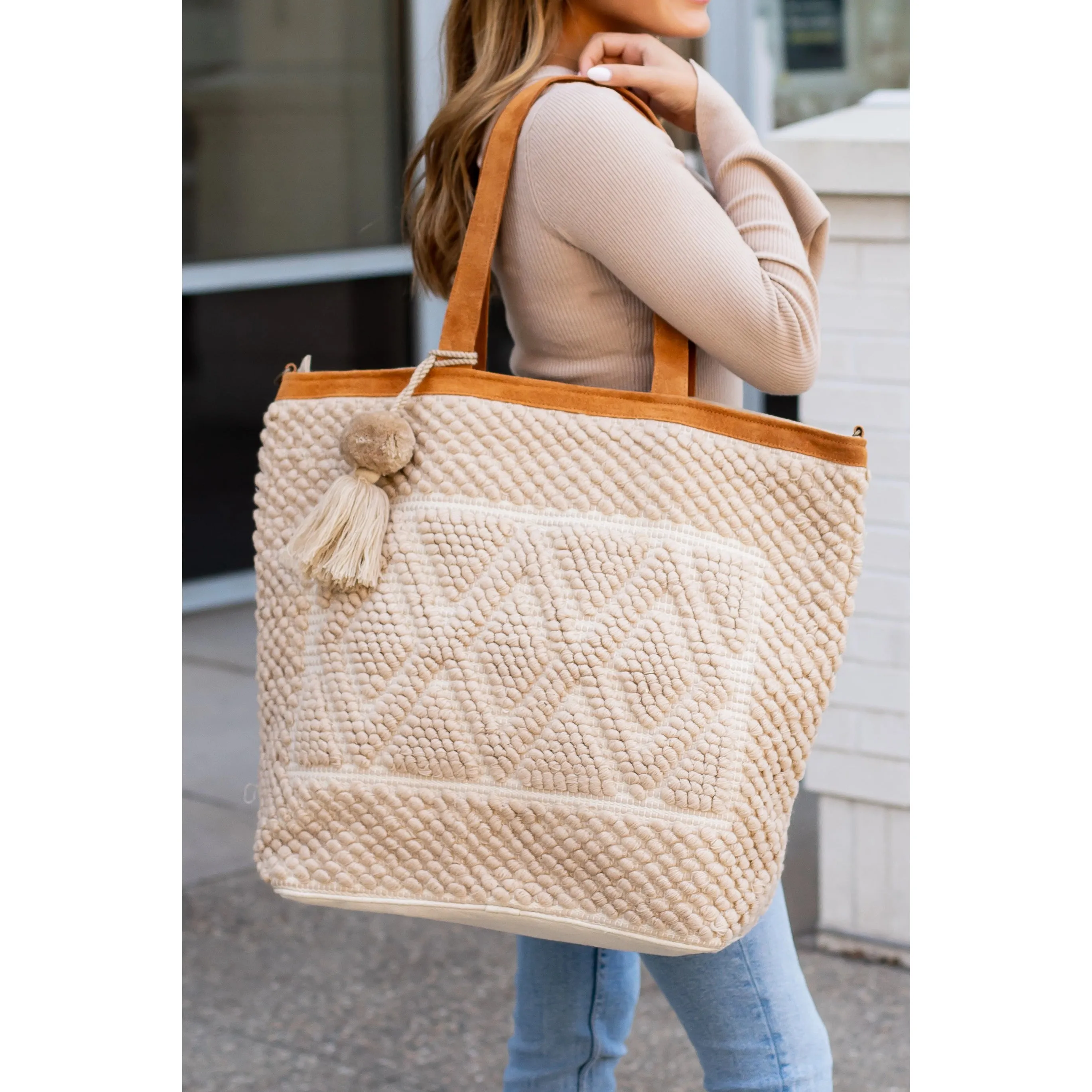 The Annmarie Diamond Pattern Tote