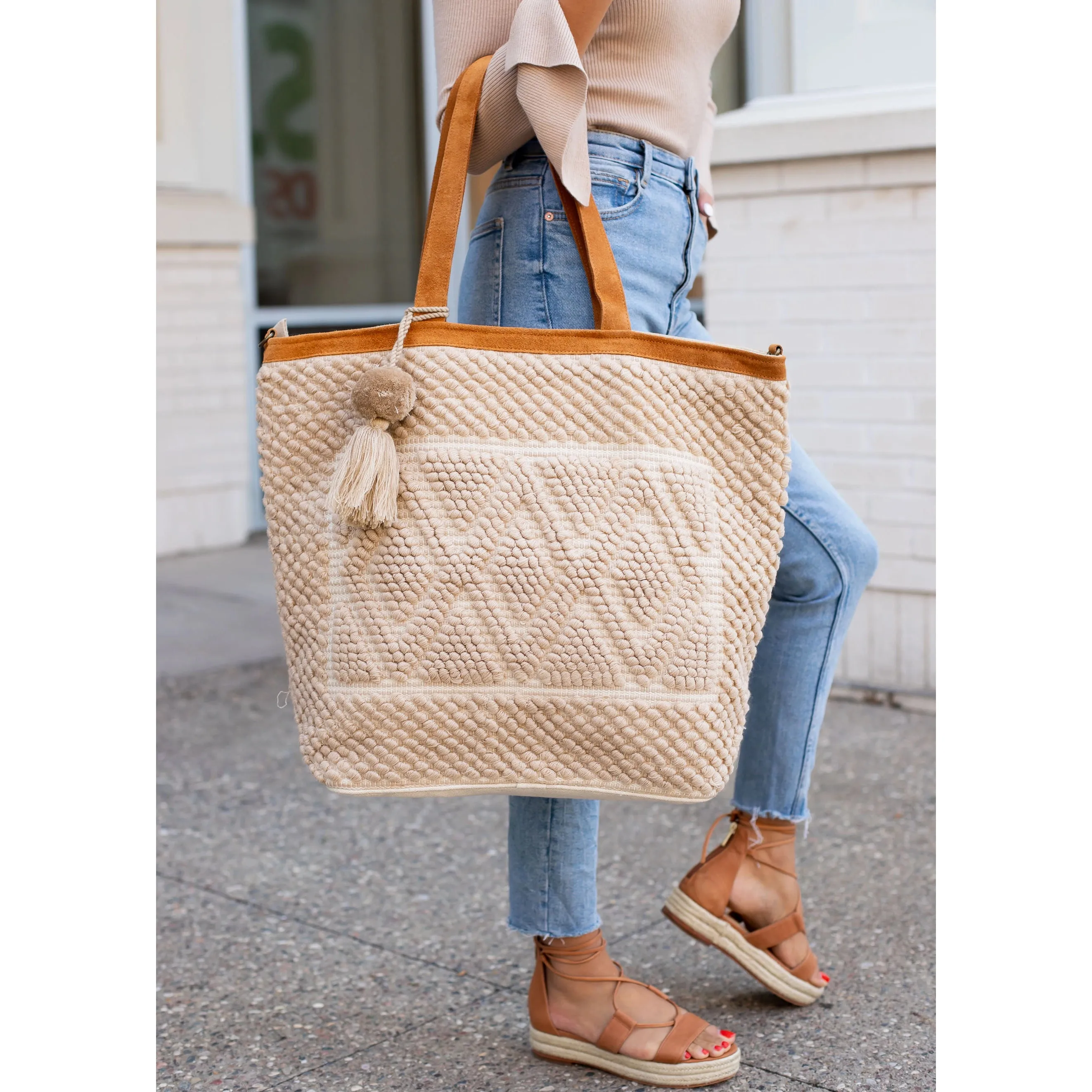 The Annmarie Diamond Pattern Tote