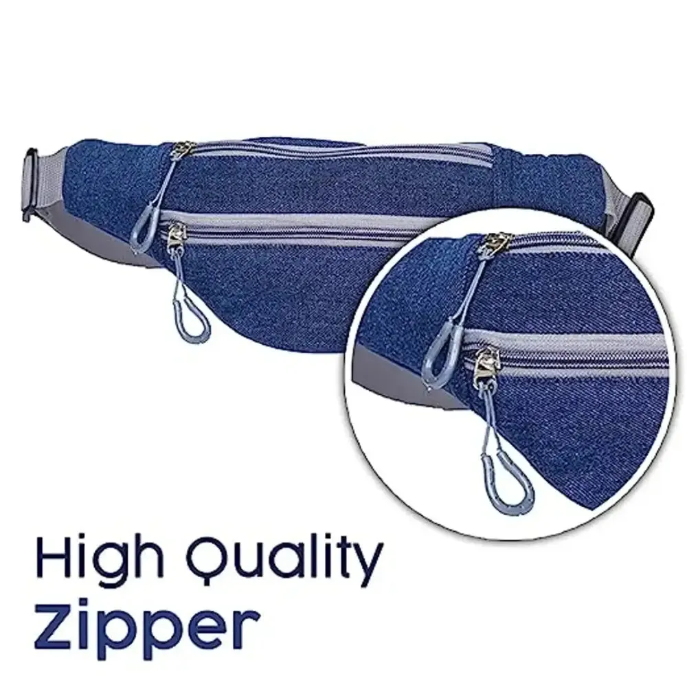 The Purani Jeans Fanny Pack for Men and Women Waist Bags Money Cash Phone Belt Pouch Chest Sports Walking Bag