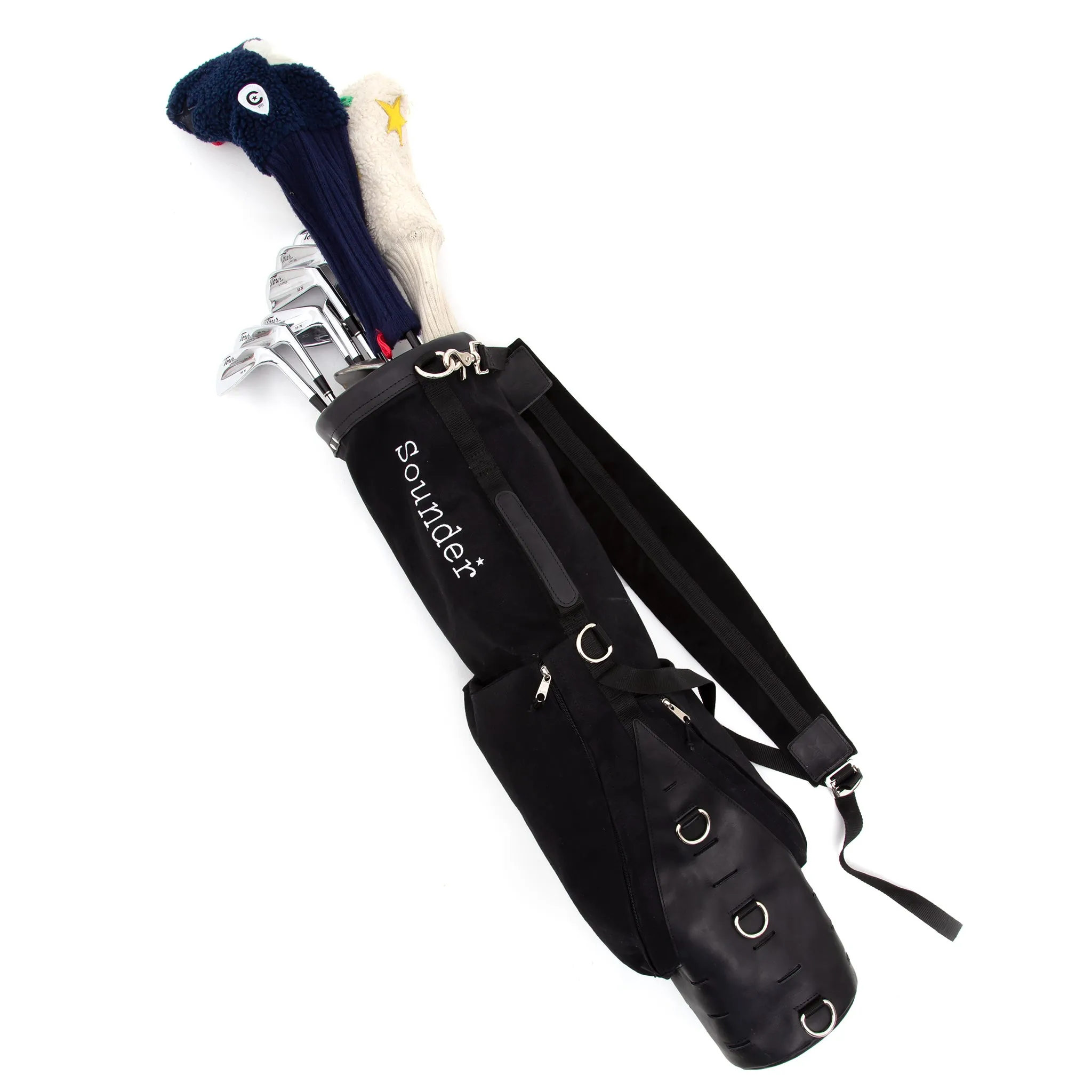 The Sounder Golf Bag - Black / Black