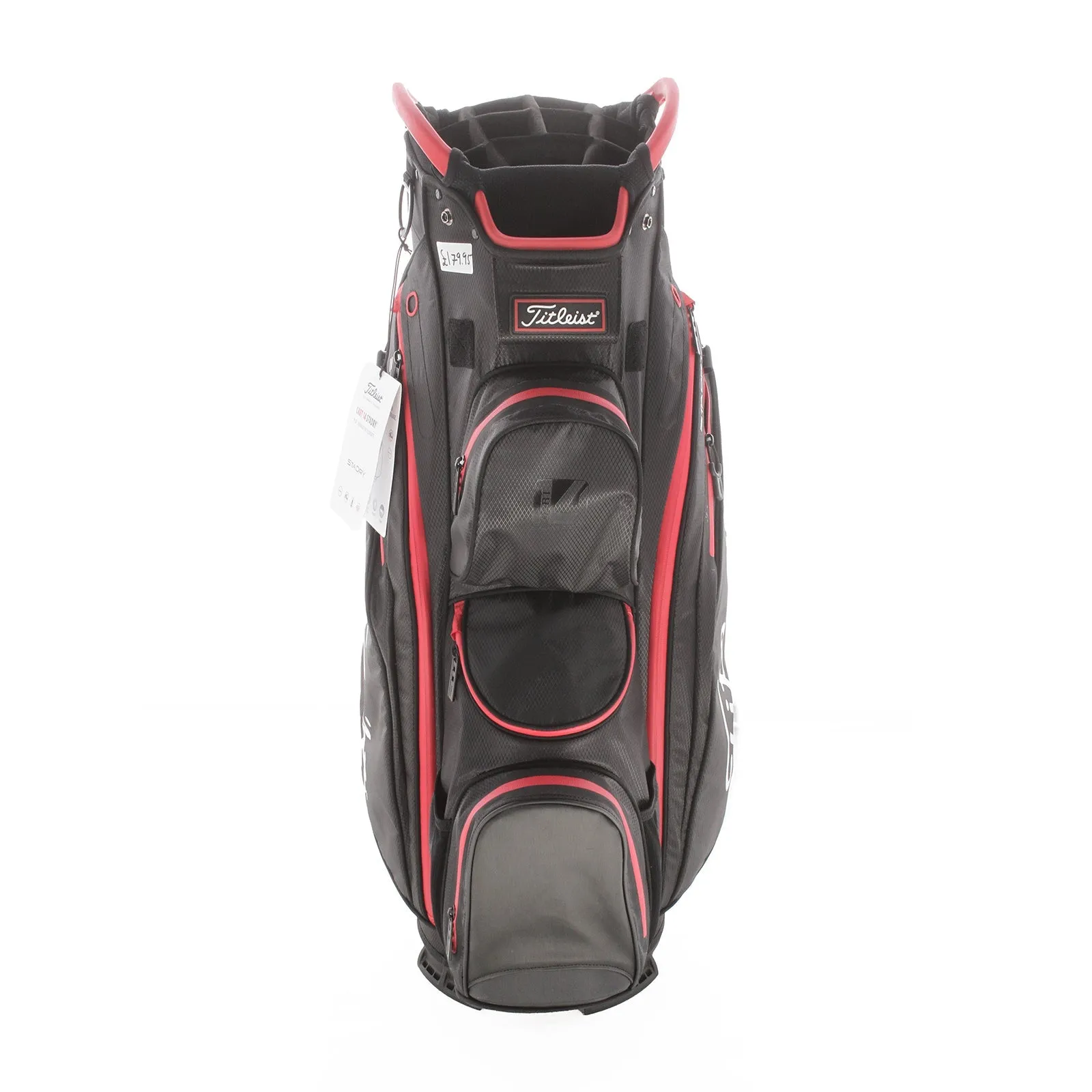 Titleist StaDry 14 Cart Bag - Black/Red