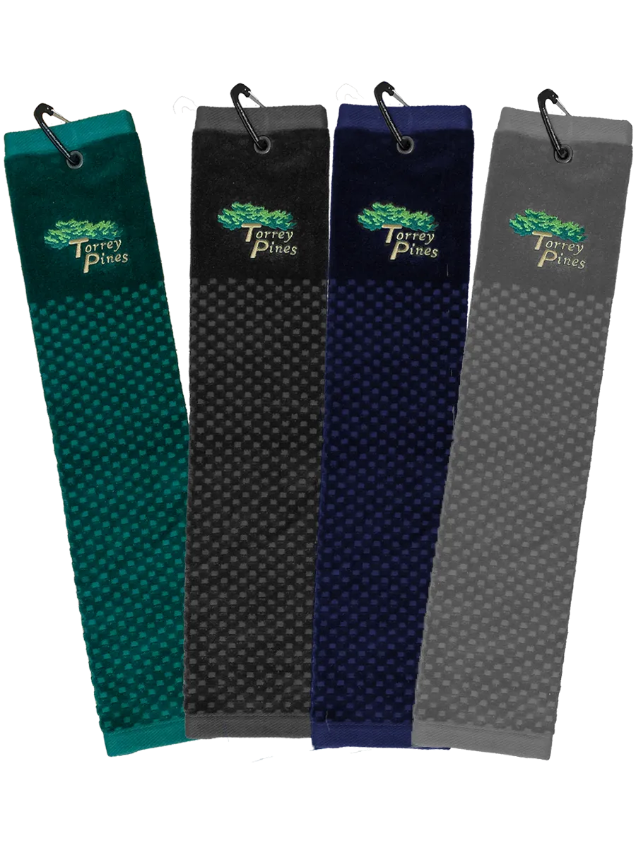 Torrey Pines Cotton Scrubber Golf Towel