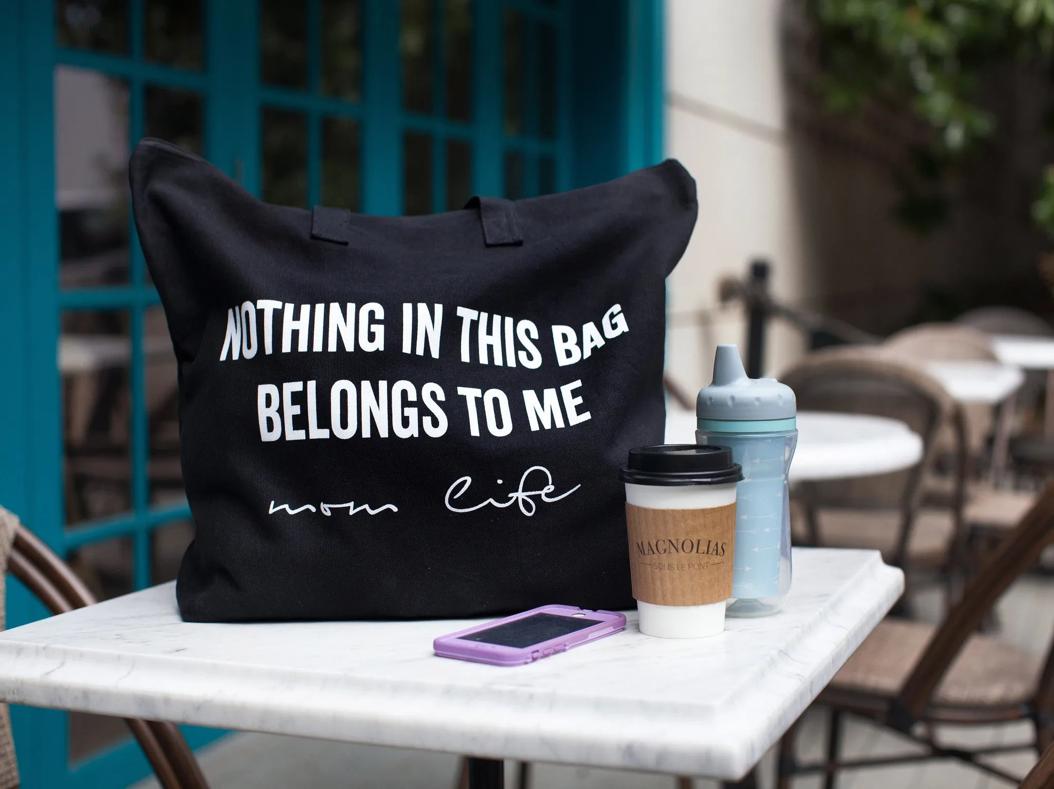 Tote Bag/Canvas - Nothing In This Bag Belongs To Me™ (Black)