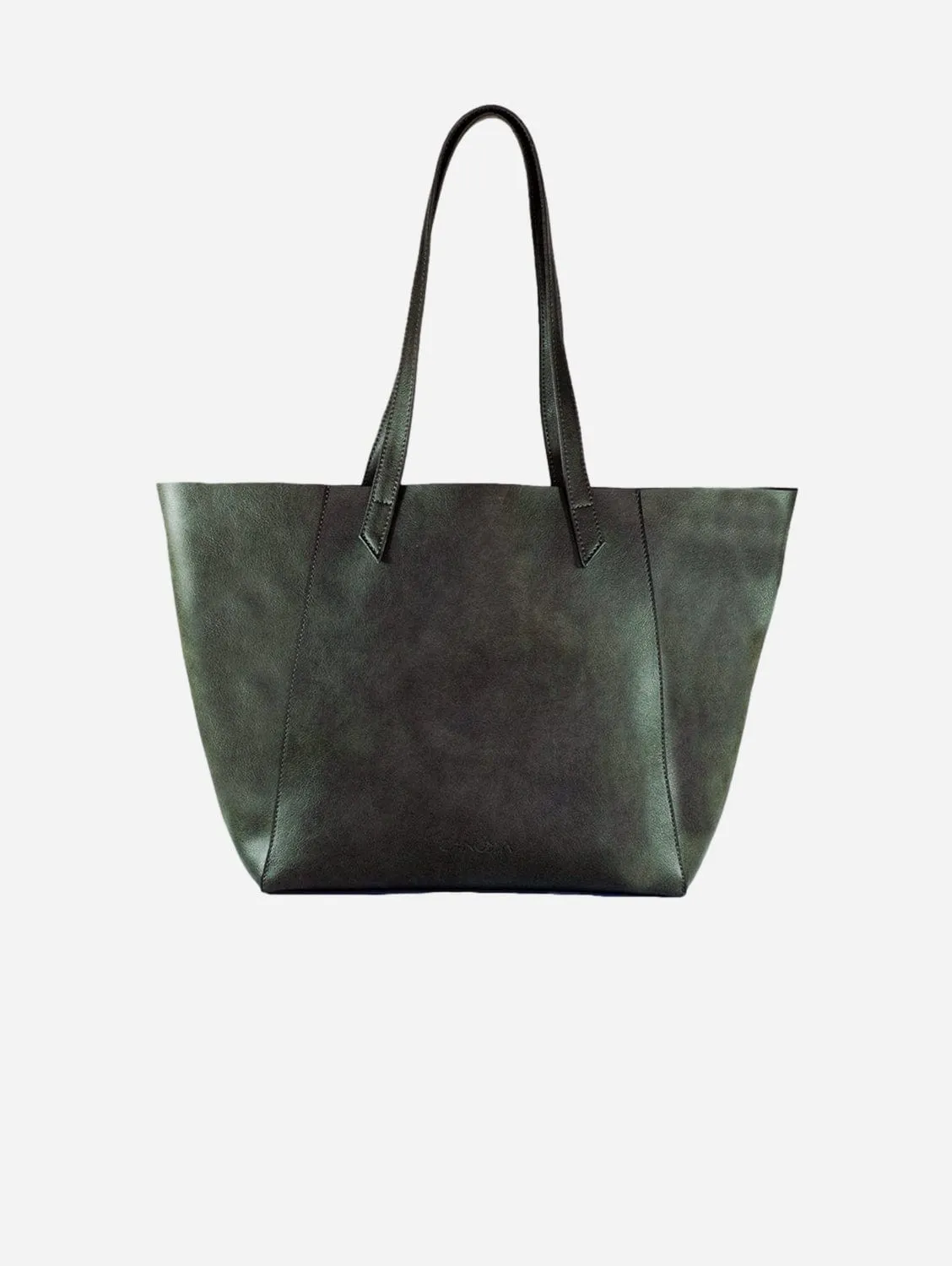 Totissimo Foldable Vegan Leather Tote Bag | Grey