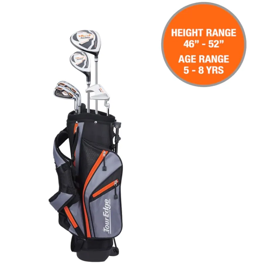 Tour Edge HL-J Junior Set/Bag Package Orange 5-8Yrs