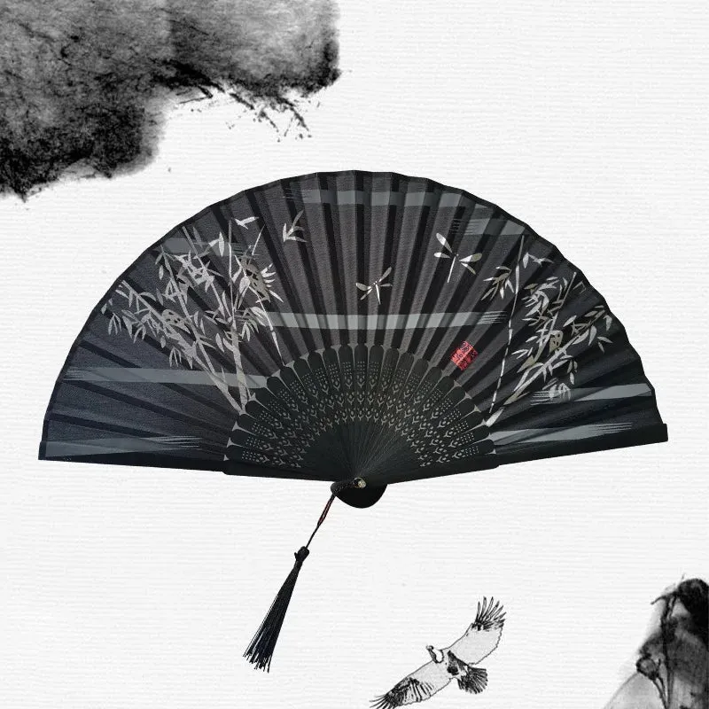 Traditional Japanese Style Floral Hand Fan