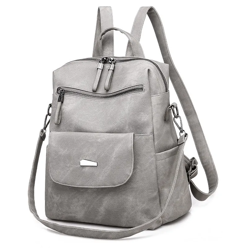 Trendy Personalized Leather Backpack