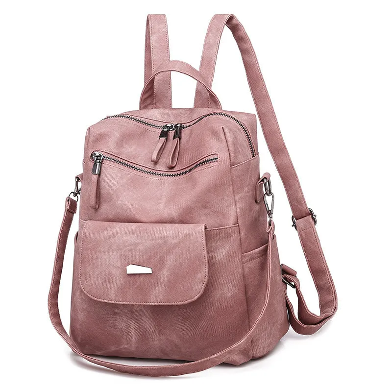 Trendy Personalized Leather Backpack