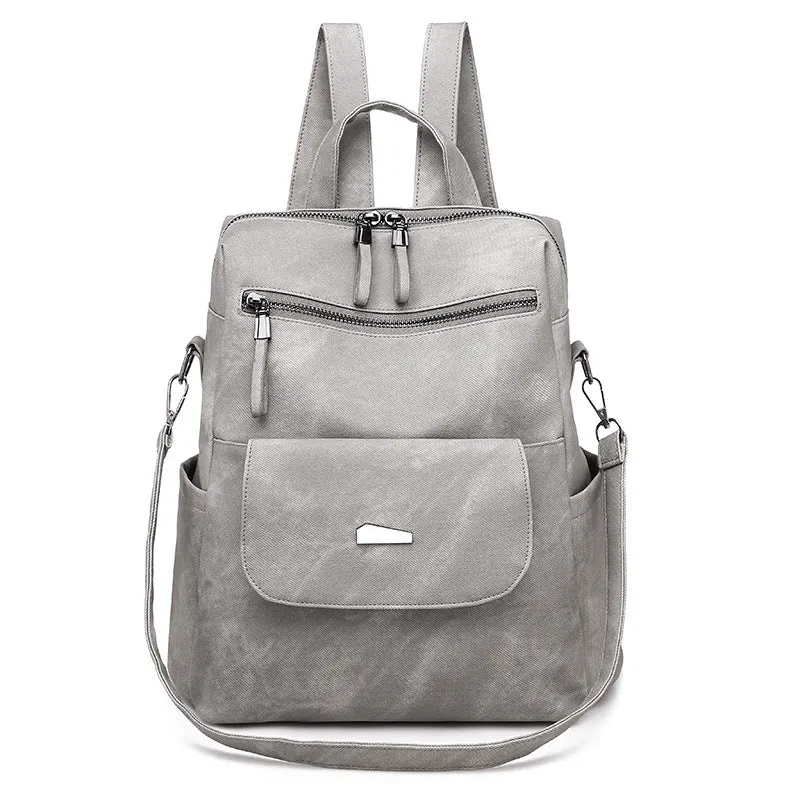 Trendy Personalized Leather Backpack