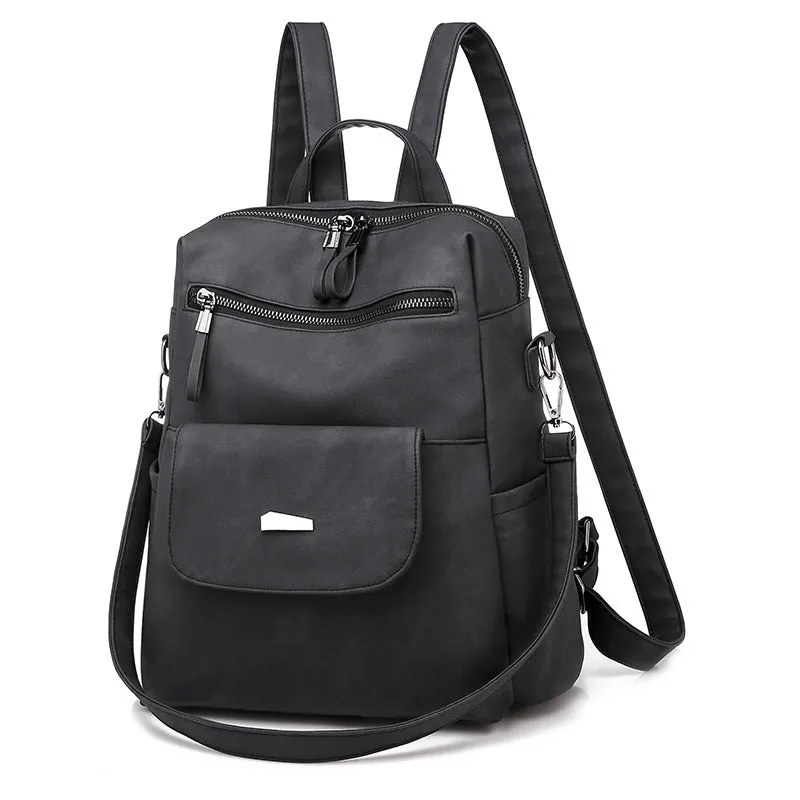 Trendy Personalized Leather Backpack