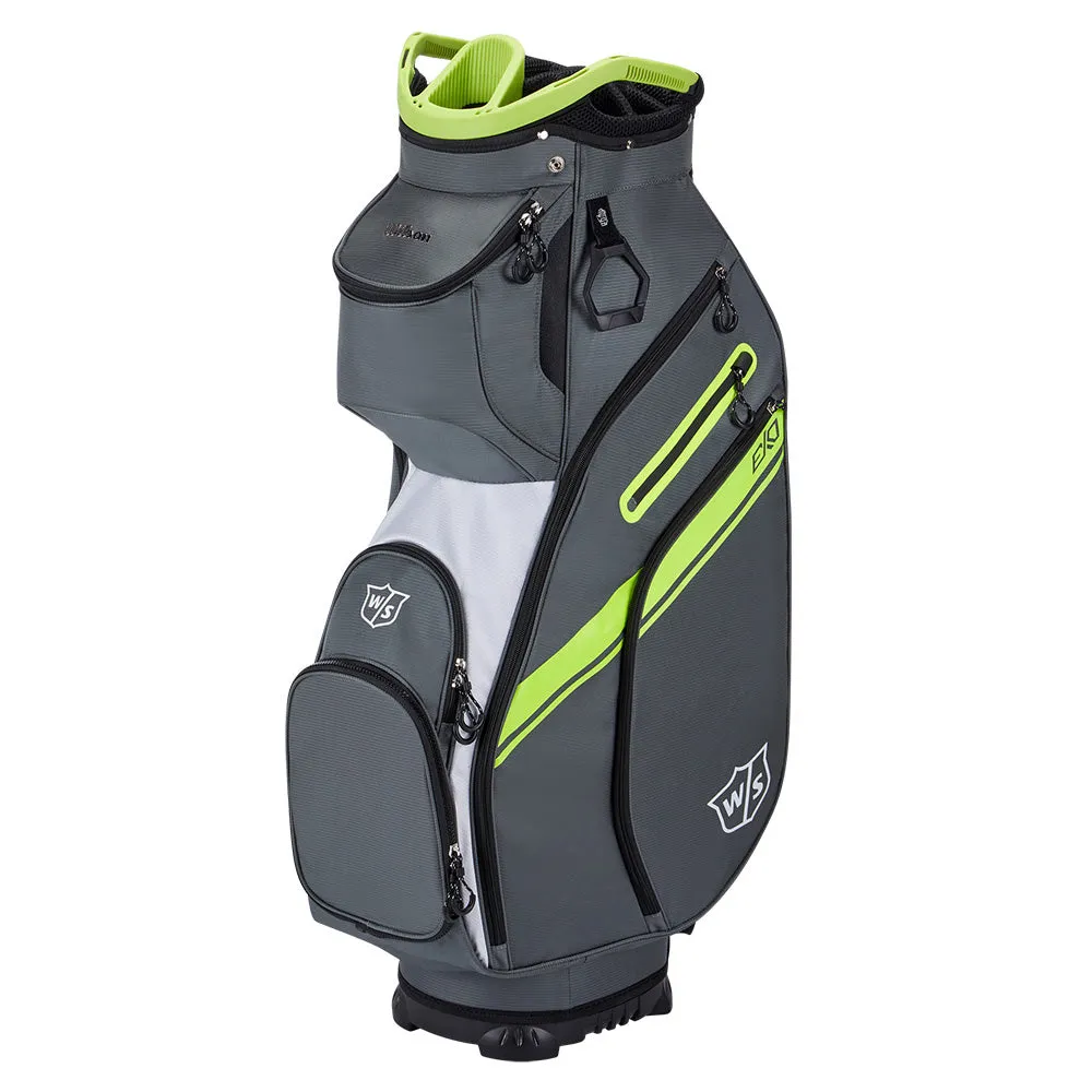 Wilson EXO II Cart Bag - Charcoal/White/Lime