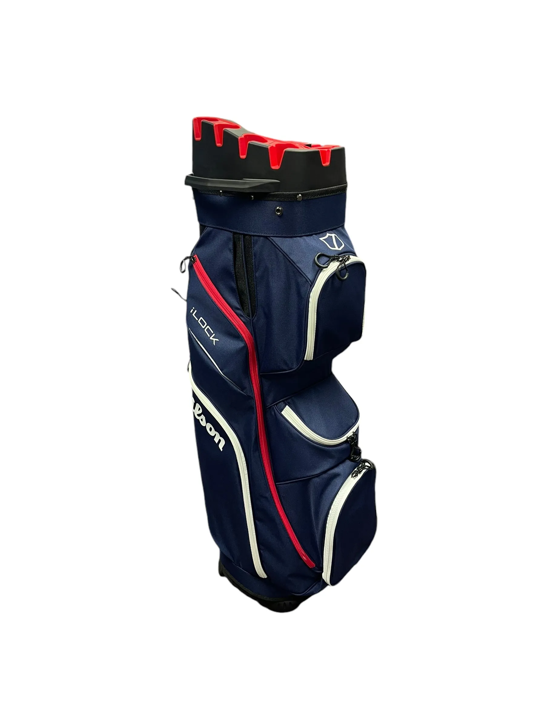 Wilson Staff I Lock Cart Bag - Navy/White/Red