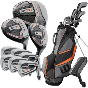 Wilson X31 11-Piece Stand Bag Package Set - Steel ( 1")