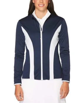 Womens Water-Resistant Color Block Jacket