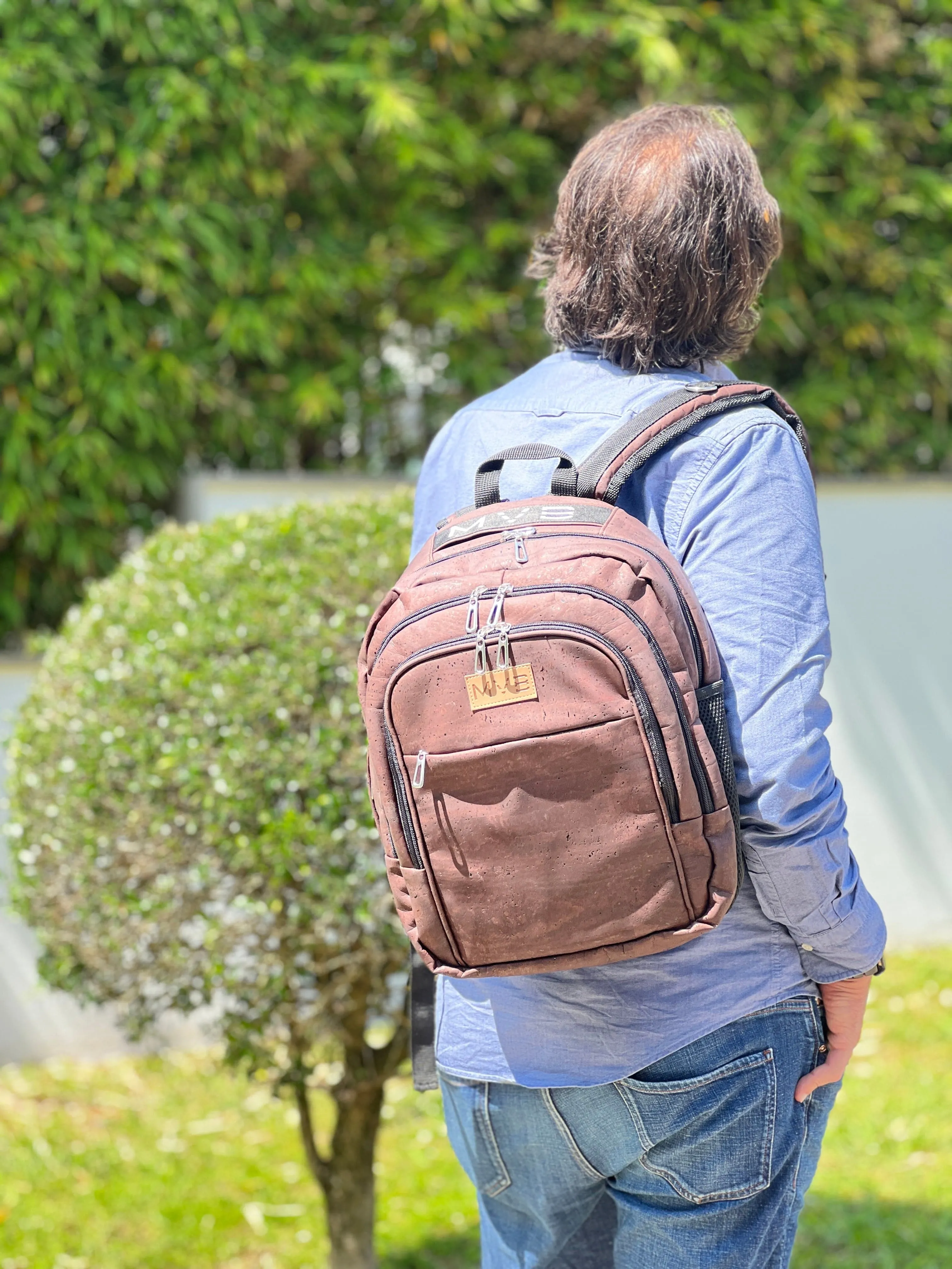 Xpedition Cork Vegan Backpack | Dark Brown